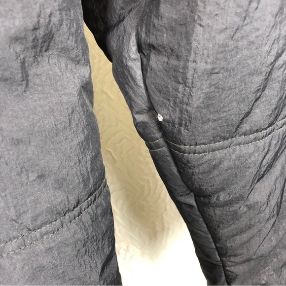 Vintage 90s Black Neutral Tone Nike Air Hooded Drawstring Winter Jacket - Picture 14 of 16